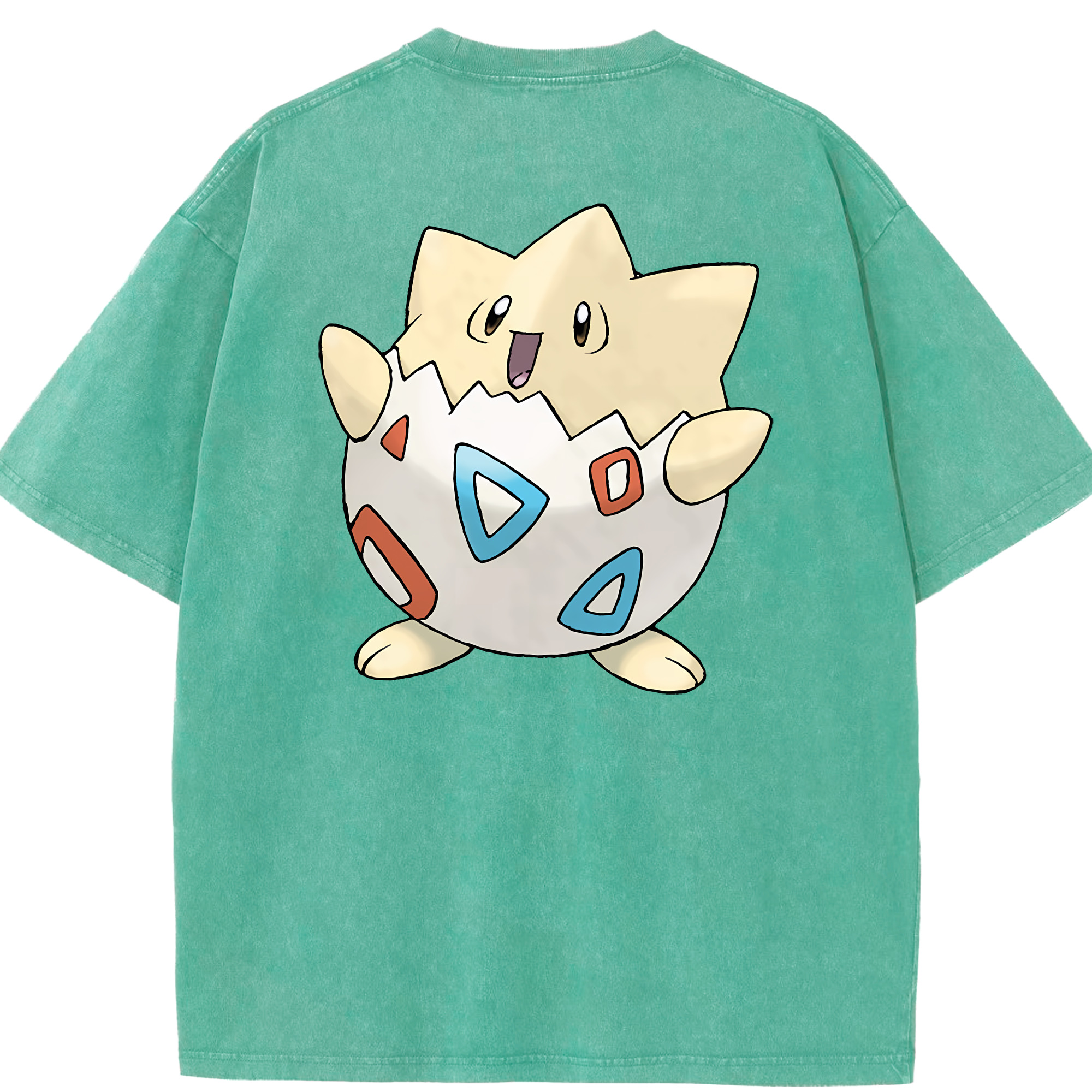 （画像用） ポケットモンスター Pokémon 綿100% ヴィンテージ風 半袖Tシャツ（背面プリント）